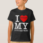 T-shirt J'Aime Mon Futur Femme Mariage Fiance Salle<br><div class="desc">J'Aime Mon Futur Femme Mariage Fiance Groom Mariage Gf</div>