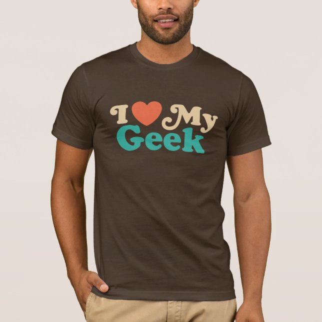 T-shirt J'aime mon Geek (Devant)