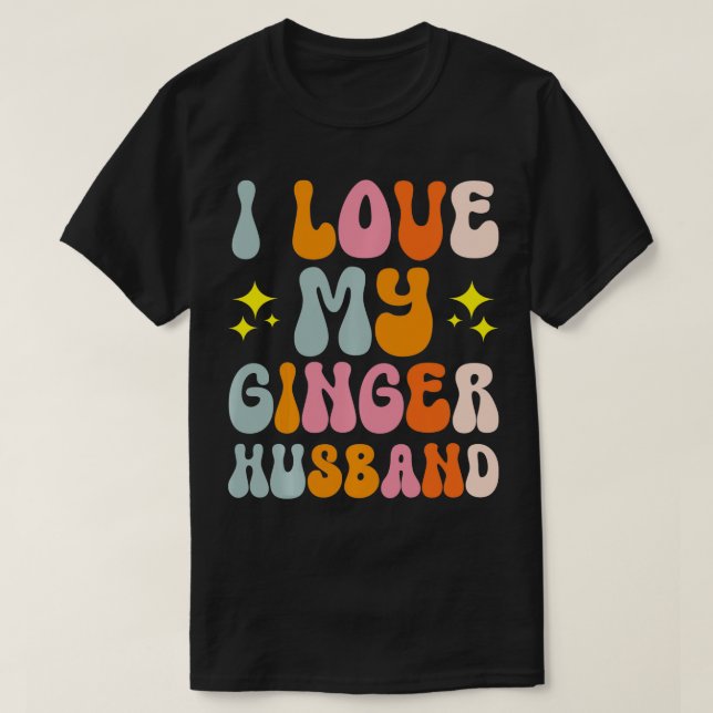 T-shirt J'Aime Mon Ginger Hus Redhead Partenaire Ginger Ma (Design devant)