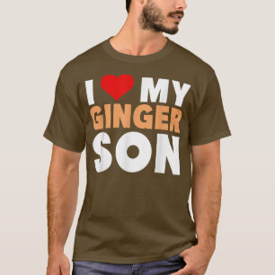 T-shirt J'Aime Mon Ginger SonCool Redhead Famille Cadeau