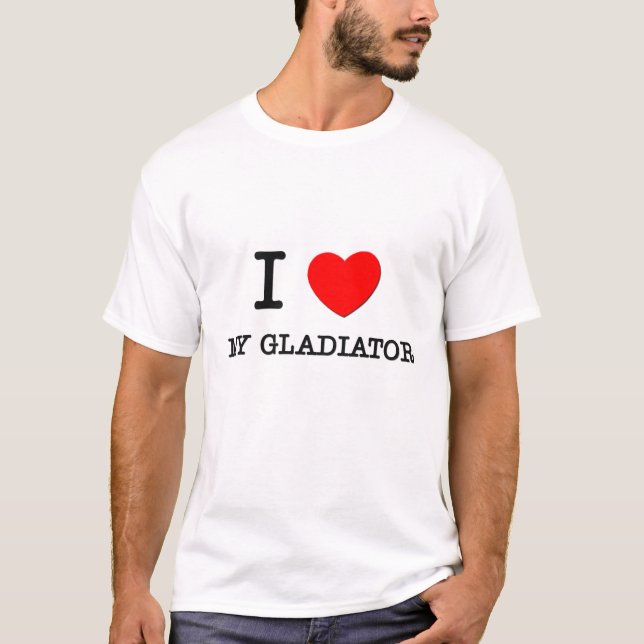 T-shirt J'aime mon gladiateur (Devant)