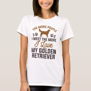 T-shirt J'Aime Mon Golden Retriever