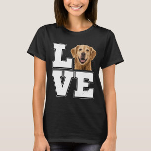 T-shirt J'aime mon Golden Retriever Amoureux de les chiens