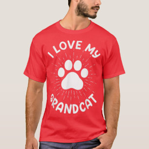 T-shirt J'aime mon grand-chat - Amoureux des chats grand-p