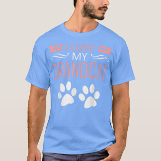 T-shirt J'aime mon grand-chat - Amoureux des chats grand-p