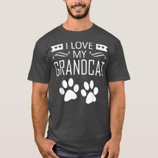 T-shirt J'aime mon grand-chat - Amoureux des chats grand-p