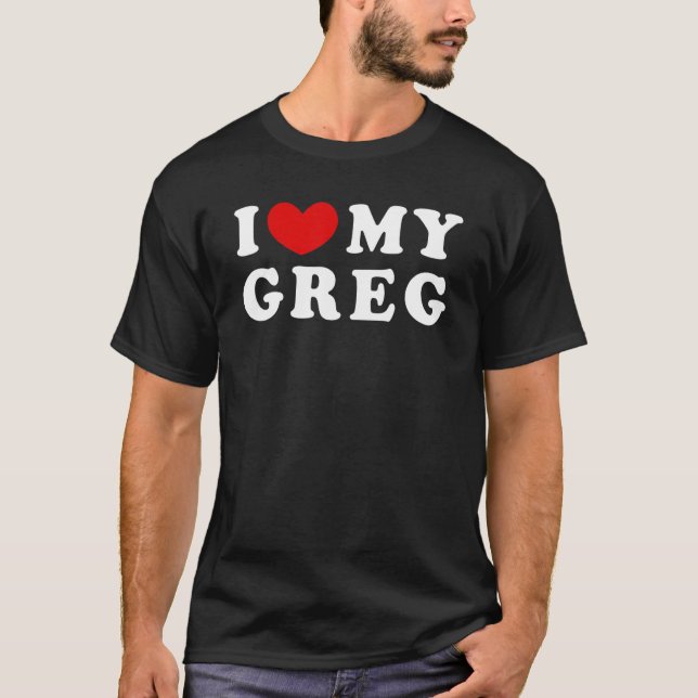 T-shirt J'Aime Mon Greg J'Aime Mon Greg (Devant)