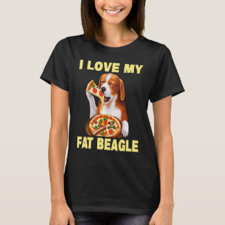 T-shirt J'aime mon gros Beagle Beagle chien 1