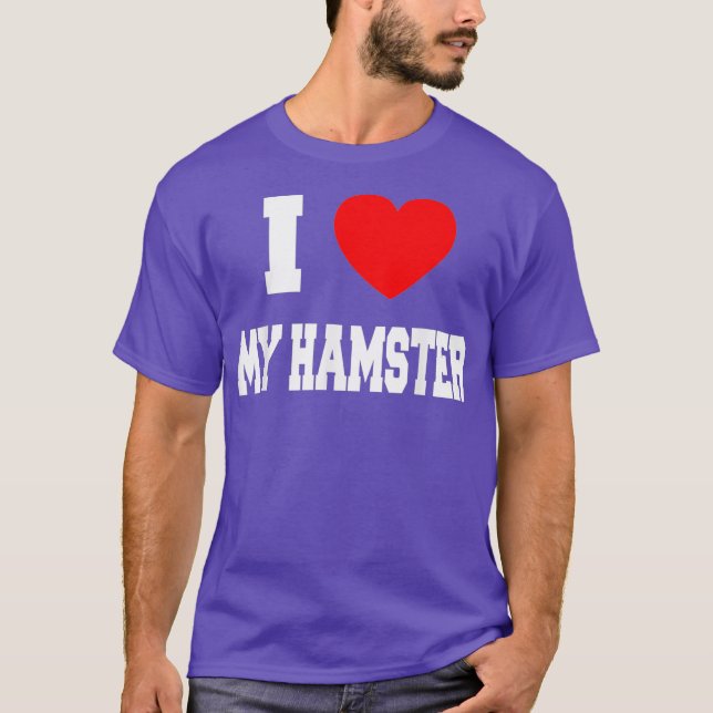 T-shirt J'aime mon hamster (Devant)