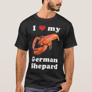 T-shirt J'Aime Mon Homard Allemand Shepard