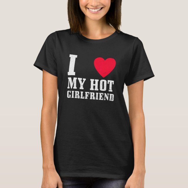 T-shirt J'aime mon Hot Boyfriend 1 (Devant)
