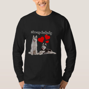 T-shirt J'Aime Mon Husky Sibérien