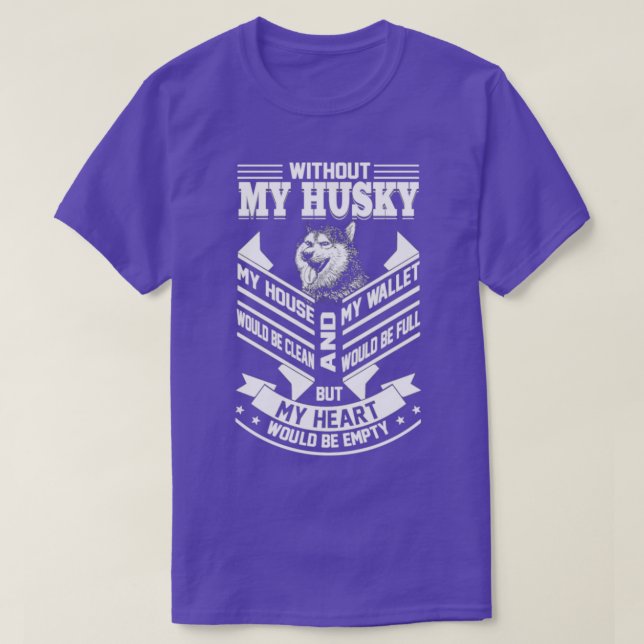 T-shirt J'Aime Mon Husky Super Chien Husky (Design devant)