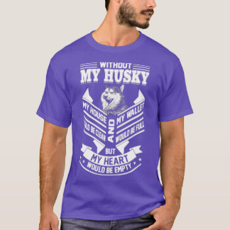 T-shirt J'Aime Mon Husky Super Chien Husky