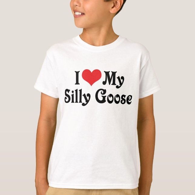 T-shirt J'aime mon idiot de canard (Devant)