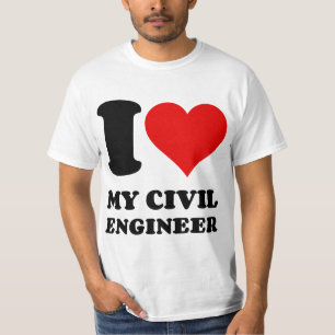T-SHIRT J'AIME MON INGÉNIEUR CIVIL