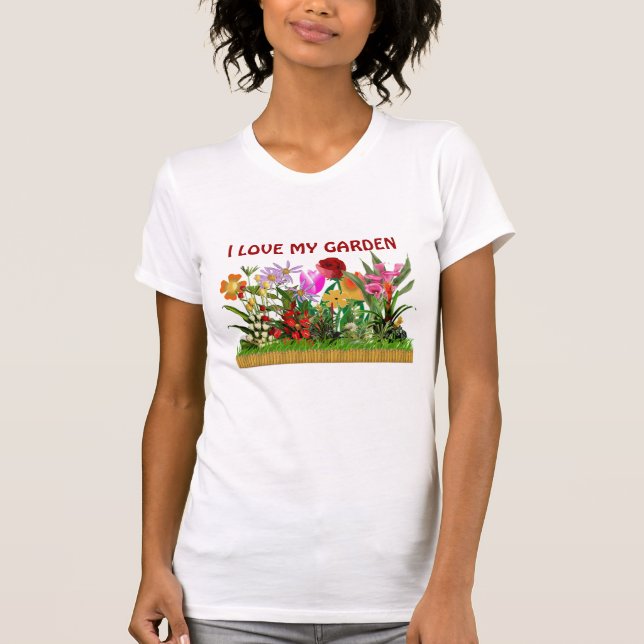 T-SHIRT J'AIME MON JARDIN (Devant)