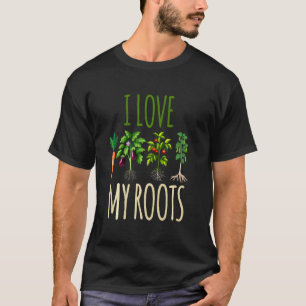 T-shirt J'aime mon jardinage de légumes racines
