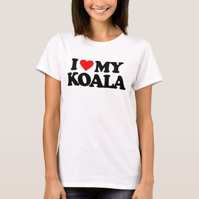 T-SHIRT J'AIME MON KOALA (Devant)