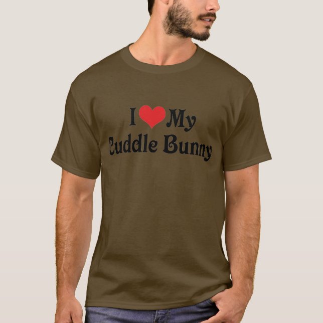 T-shirt J'Aime Mon Lapin De Cuddle (Devant)