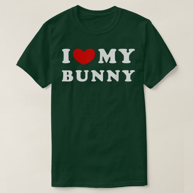 T-shirt J'Aime Mon Lapin, J'Aime Mon Lapin  (Design devant)