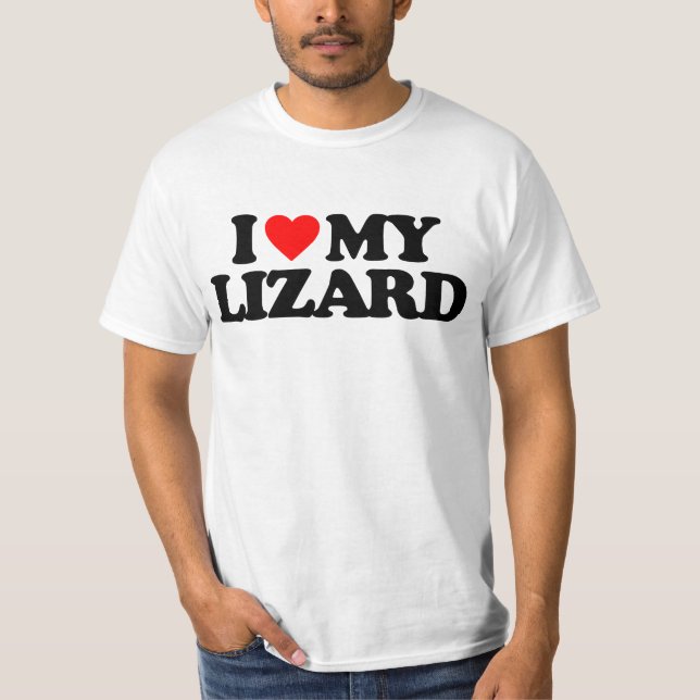 T-SHIRT J'AIME MON LÉZARD (Devant)