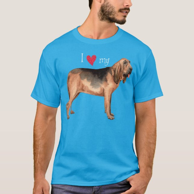 T-shirt J'aime mon limier (Devant)