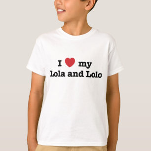 T-shirt J'aime mon Lola et Lolo