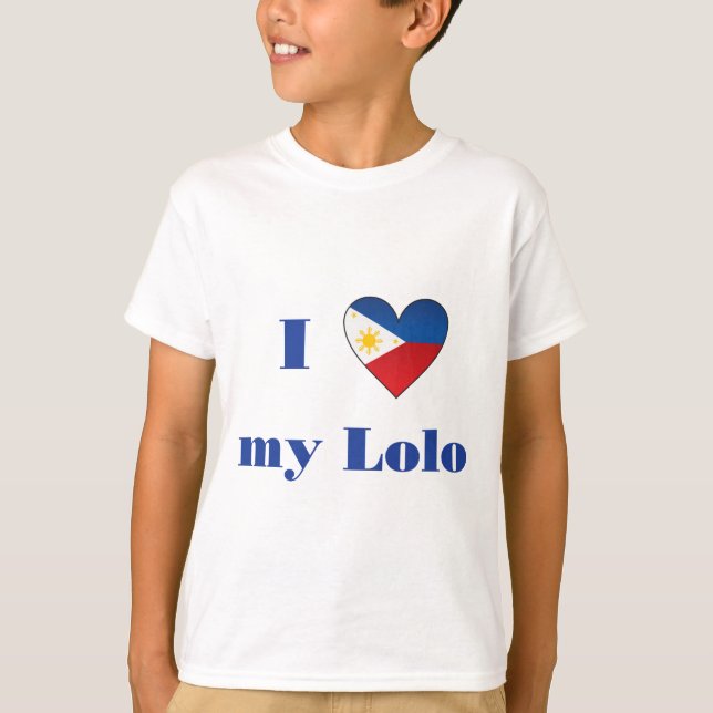 T-shirt J'aime mon Lolo 2 (Devant)