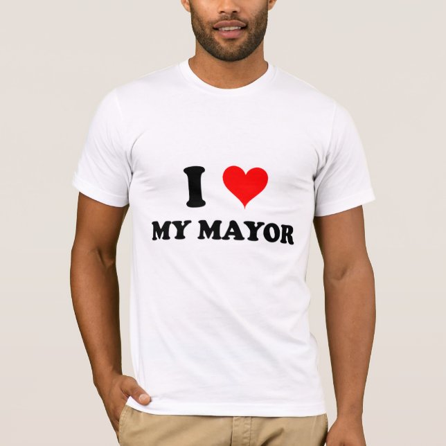 T-shirt J'aime mon maire (Devant)