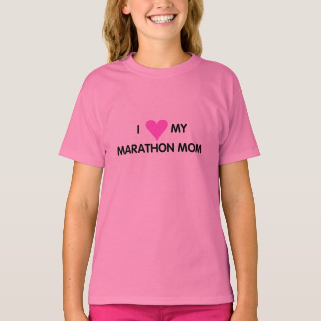 T-shirt J'Aime Mon Marathon Maman (Devant)