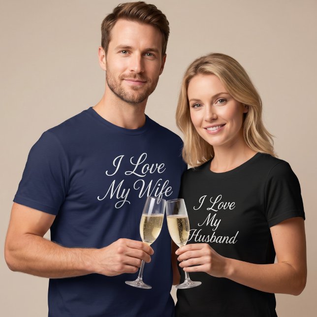 T-shirt J'aime mon mari (Créateur téléchargé)
