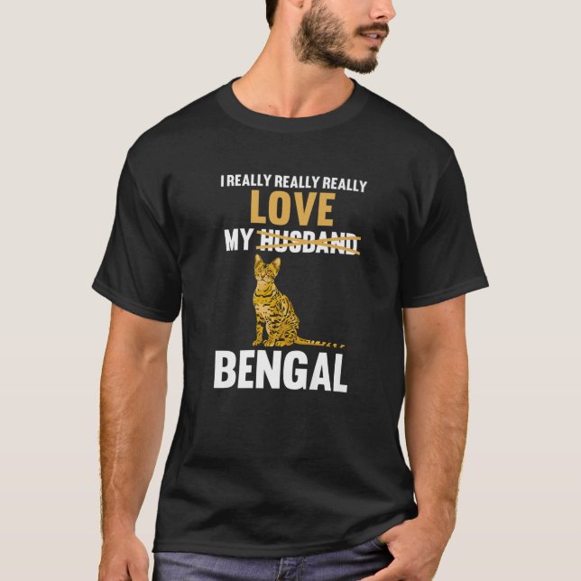 T-shirt J'Aime Mon Mari Bengale (Devant)