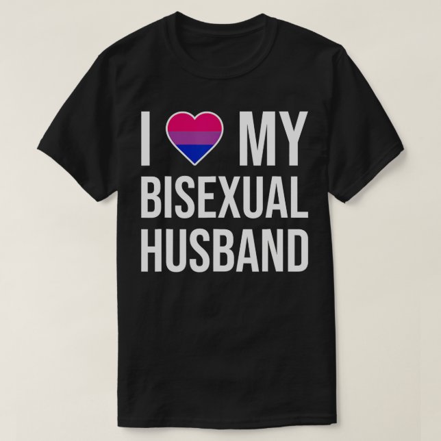 T-shirt J'Aime Mon Mari Bisexuel (Design devant)