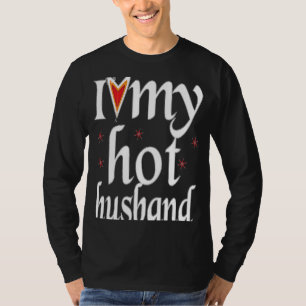 T-shirt J'aime mon mari chaud USA hommes femmes