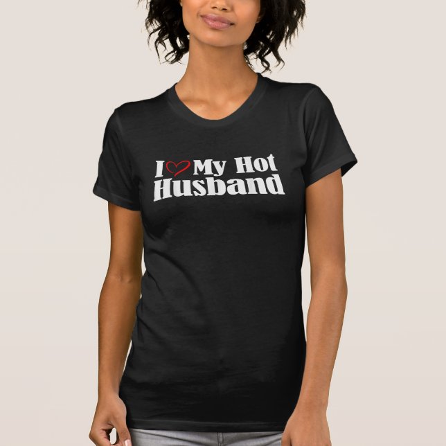 T-shirt J'Aime Mon Mari Chaud Valentines Day (Devant)