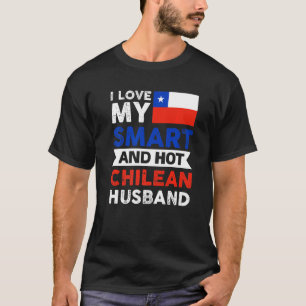 T-shirt J'Aime Mon Mari Chilien Intelligent Et Chaud Chili