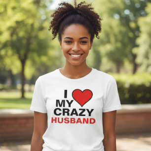 T-shirt J'Aime Mon Mari Fou