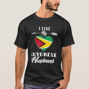 T-shirt J'Aime Mon Mari Guyanais Guyana