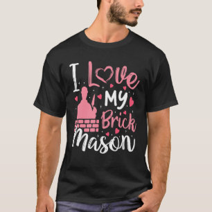 T-shirt J'aime mon mari maçon maçonne femme petite amie