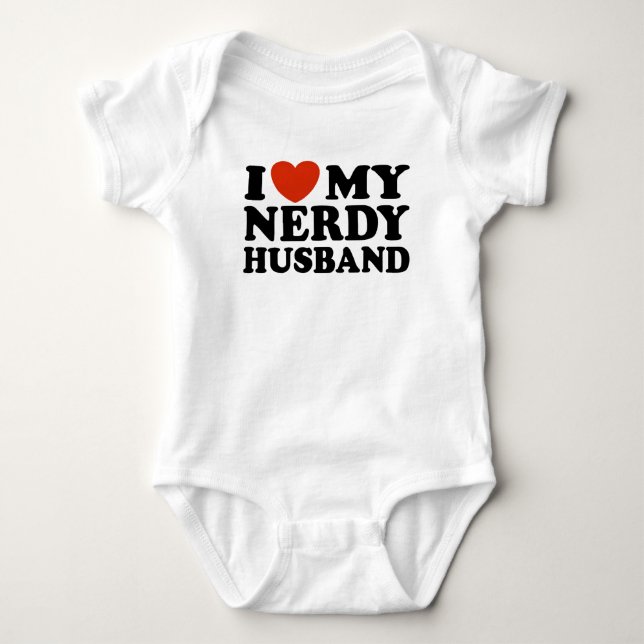 T-shirt J'Aime Mon Mari Nerdy (Devant)