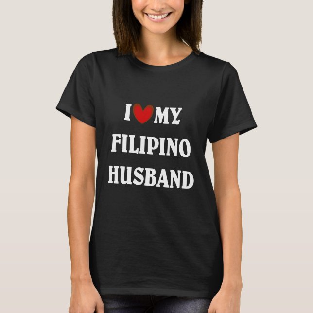 T-shirt J'Aime Mon Mari Philippin (Devant)