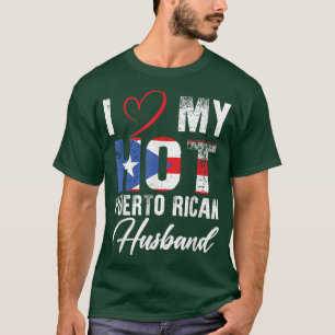 T-shirt J'Aime Mon Mari Portoricain Fier Puerto Ri