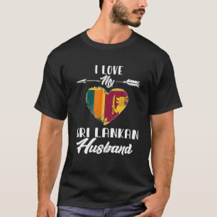 T-shirt J'Aime Mon Mari Sri Lankais Sri Lanka