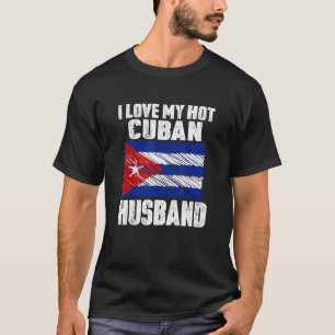 T-shirt J'Aime Mon Mariage Cubain Chaud Pour L'Anniversair