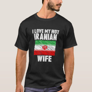 T-shirt J'aime mon Mariage d'anniversaire de la femme iran