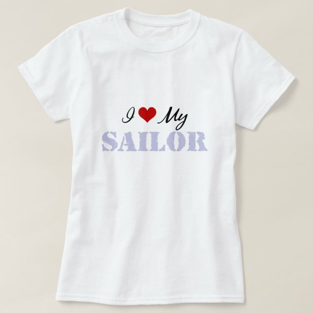T-shirt J'aime mon marin (Design devant)