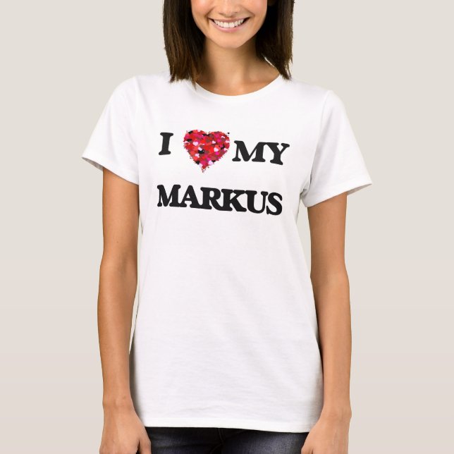 T-shirt J'aime mon Markus (Devant)