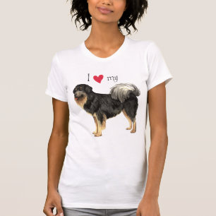 T-shirt J'aime mon mastiff tibétain