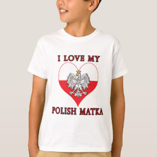 T-shirt J'Aime Mon Matka Polonais